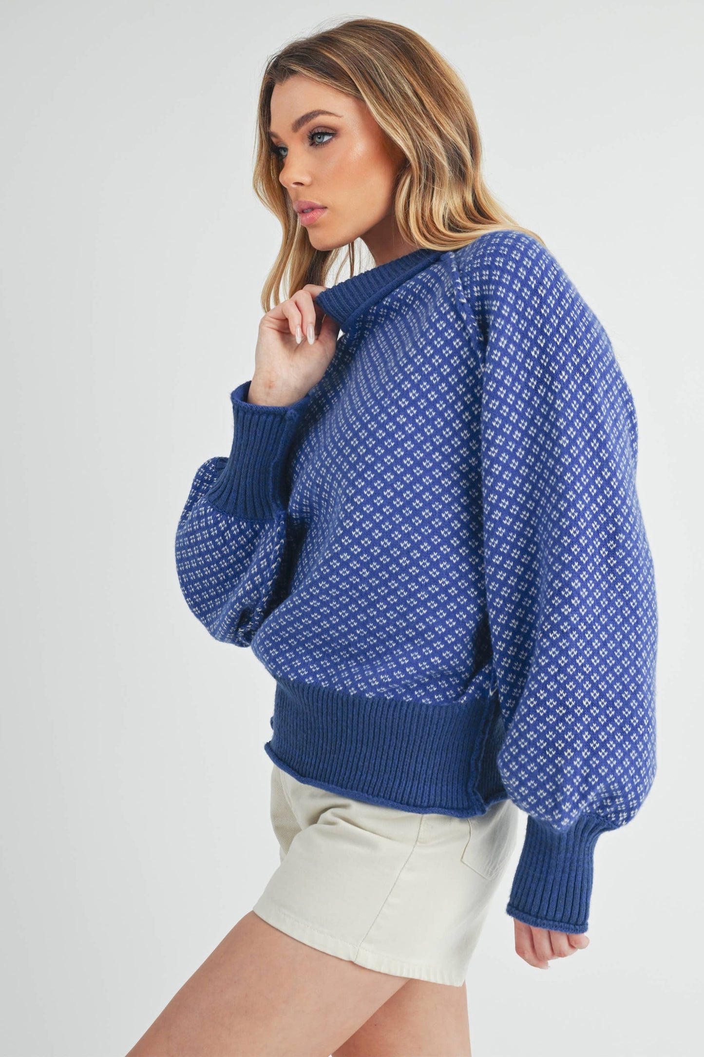 LARGE - Echo Sweater in Blue