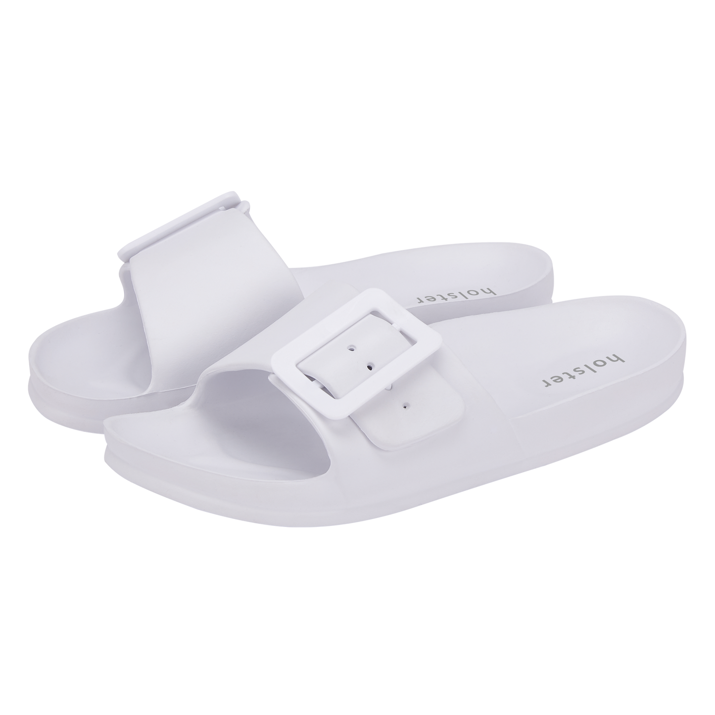 Solace Slide Sandal in White