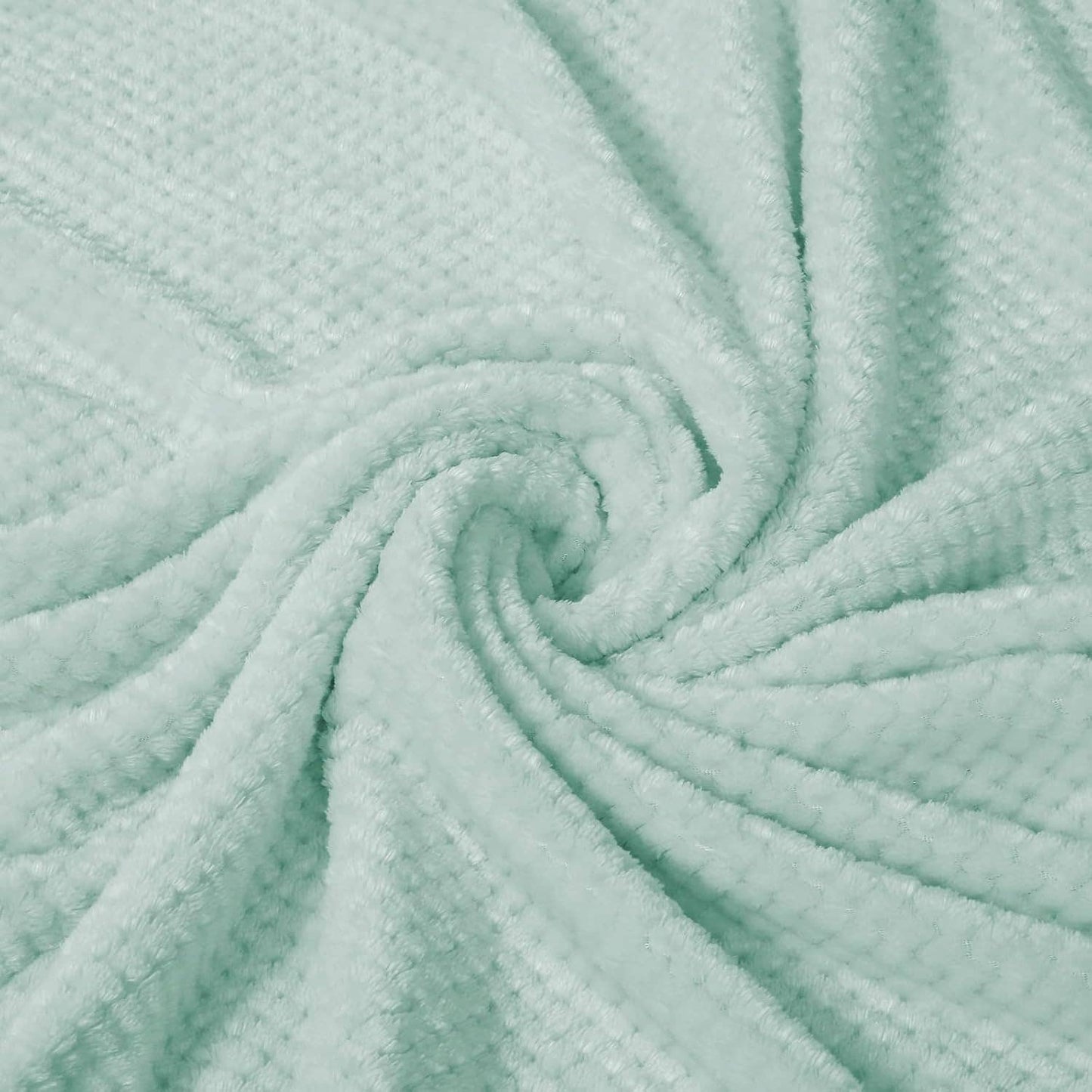 DOORBUSTER - Textured Cozy Blanket in Light Mint