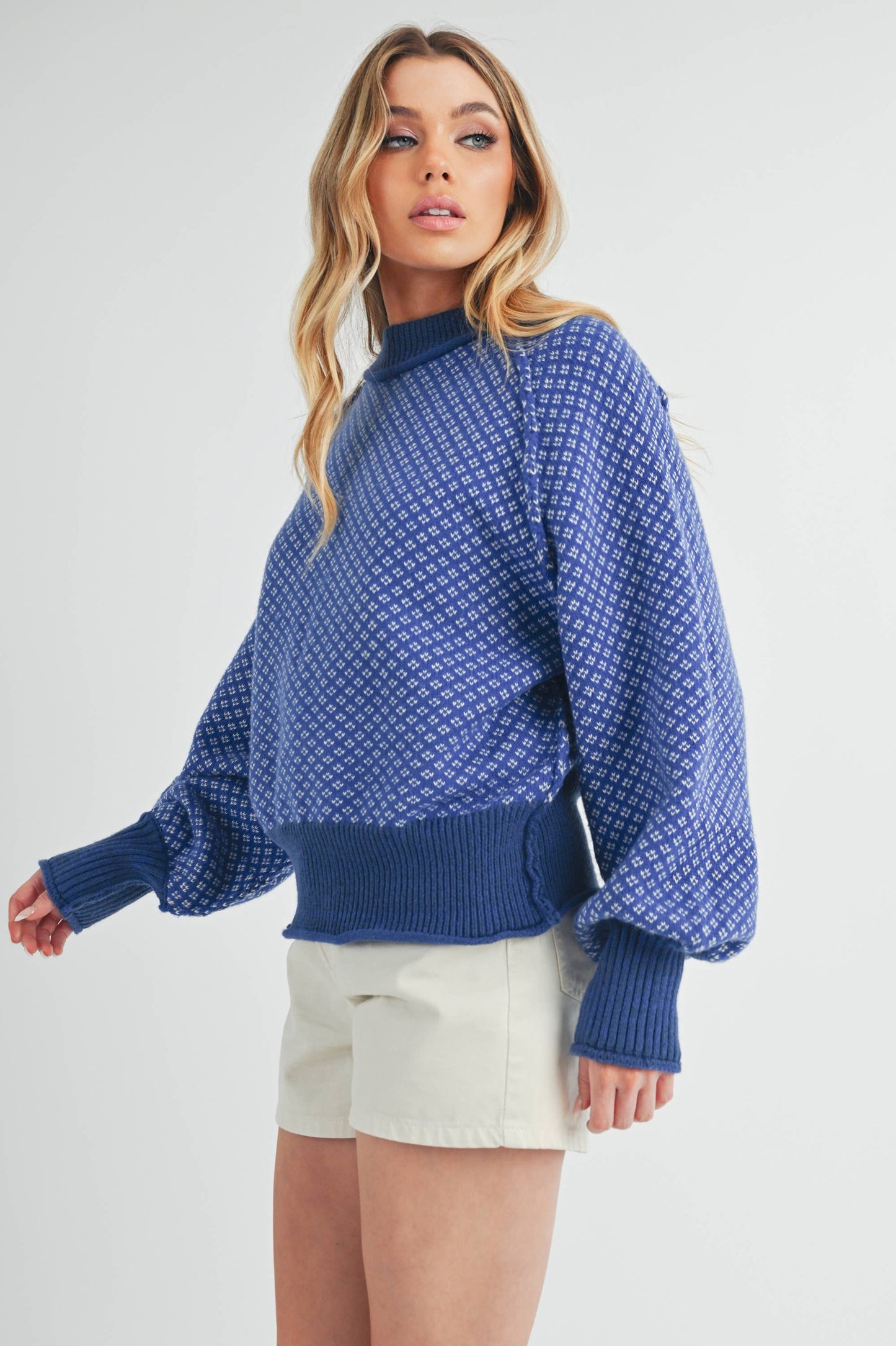 LARGE - Echo Sweater in Blue