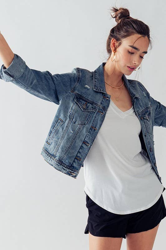 Vintage Washed Denim Jacket