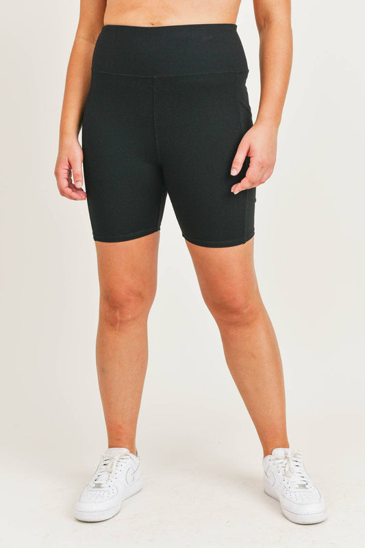PLUS Biker Shorts in Black