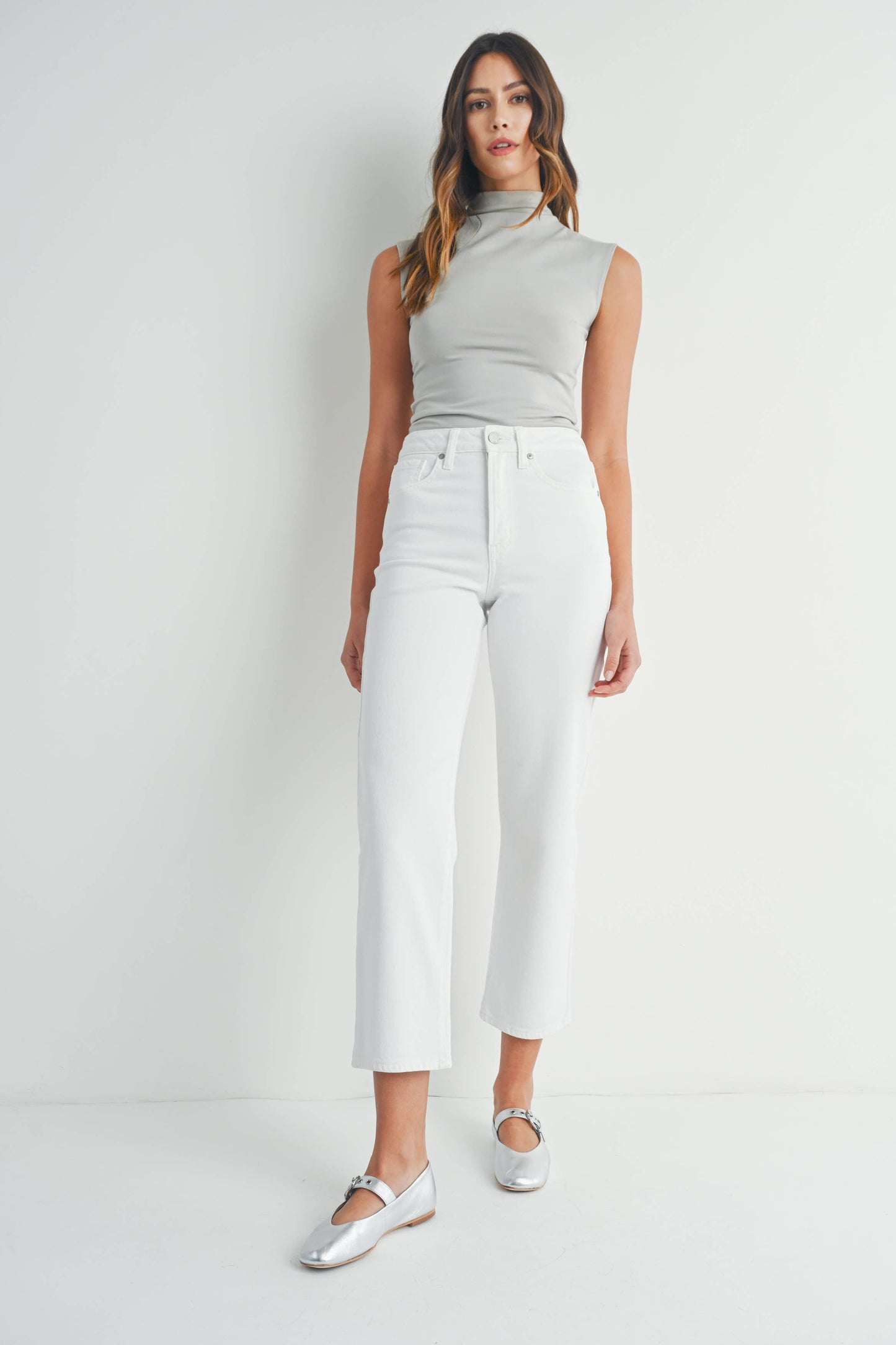 Vintage Straight Denim in White