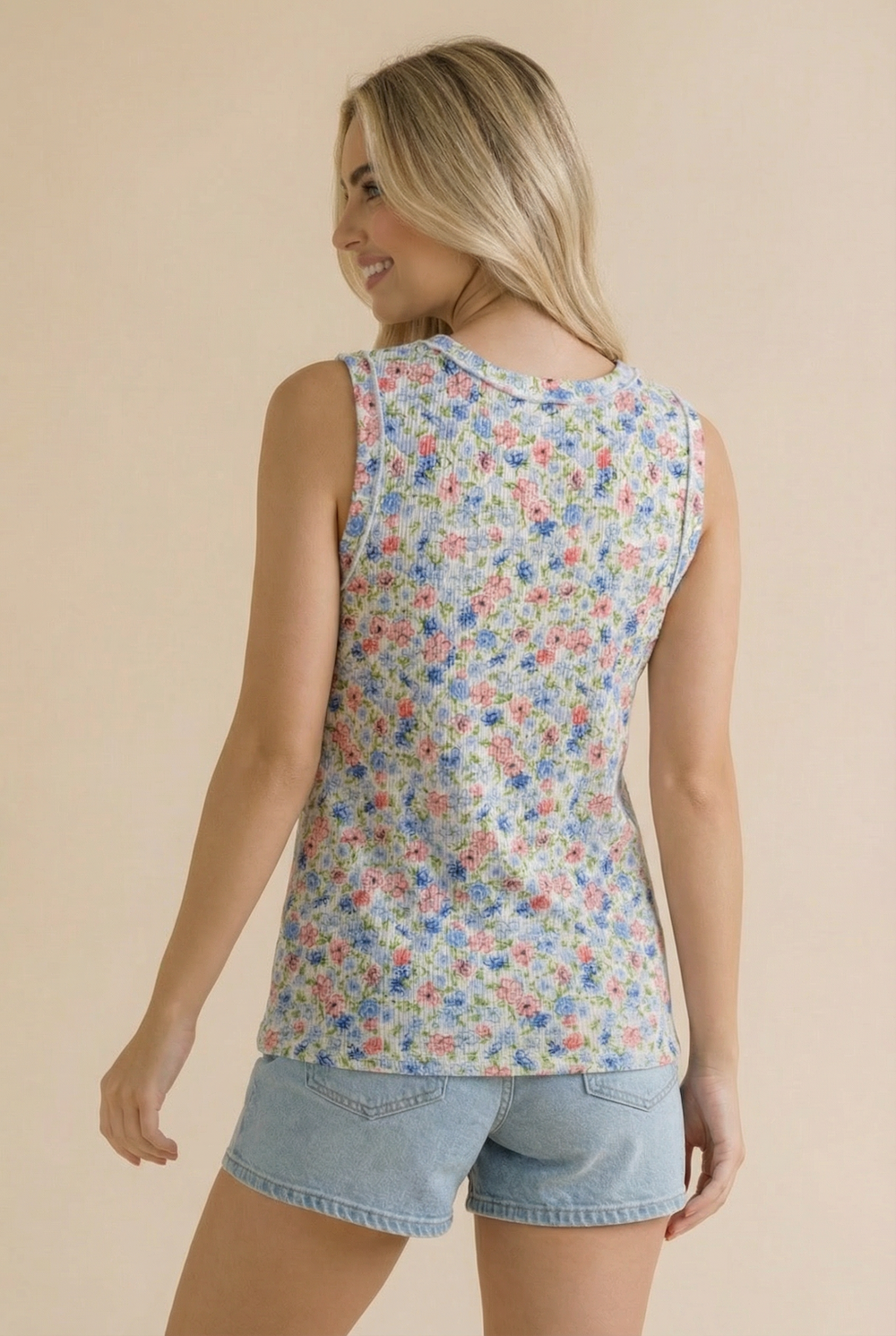 Floral Banded Tank