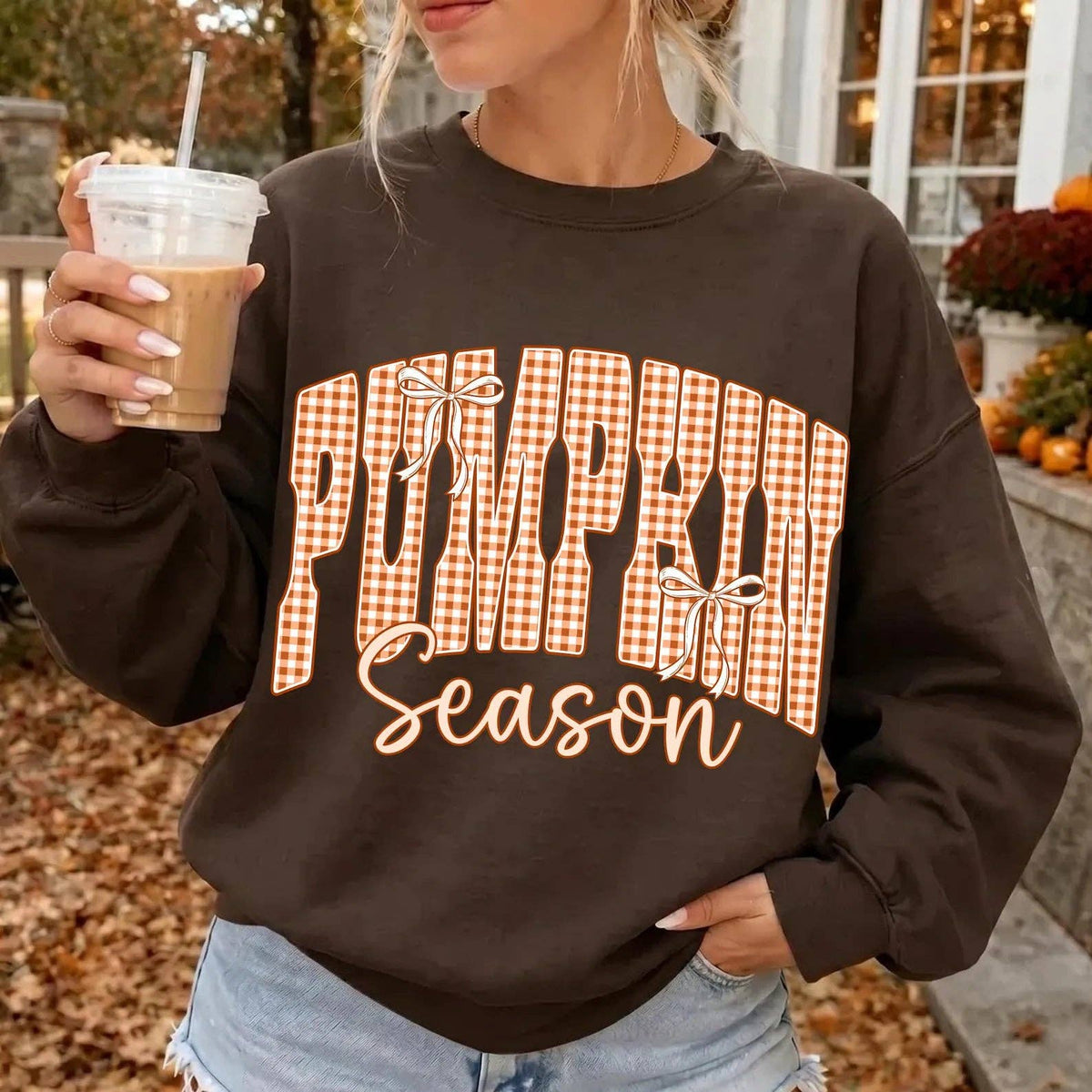 Graphic - Gingham Pumpkin Season