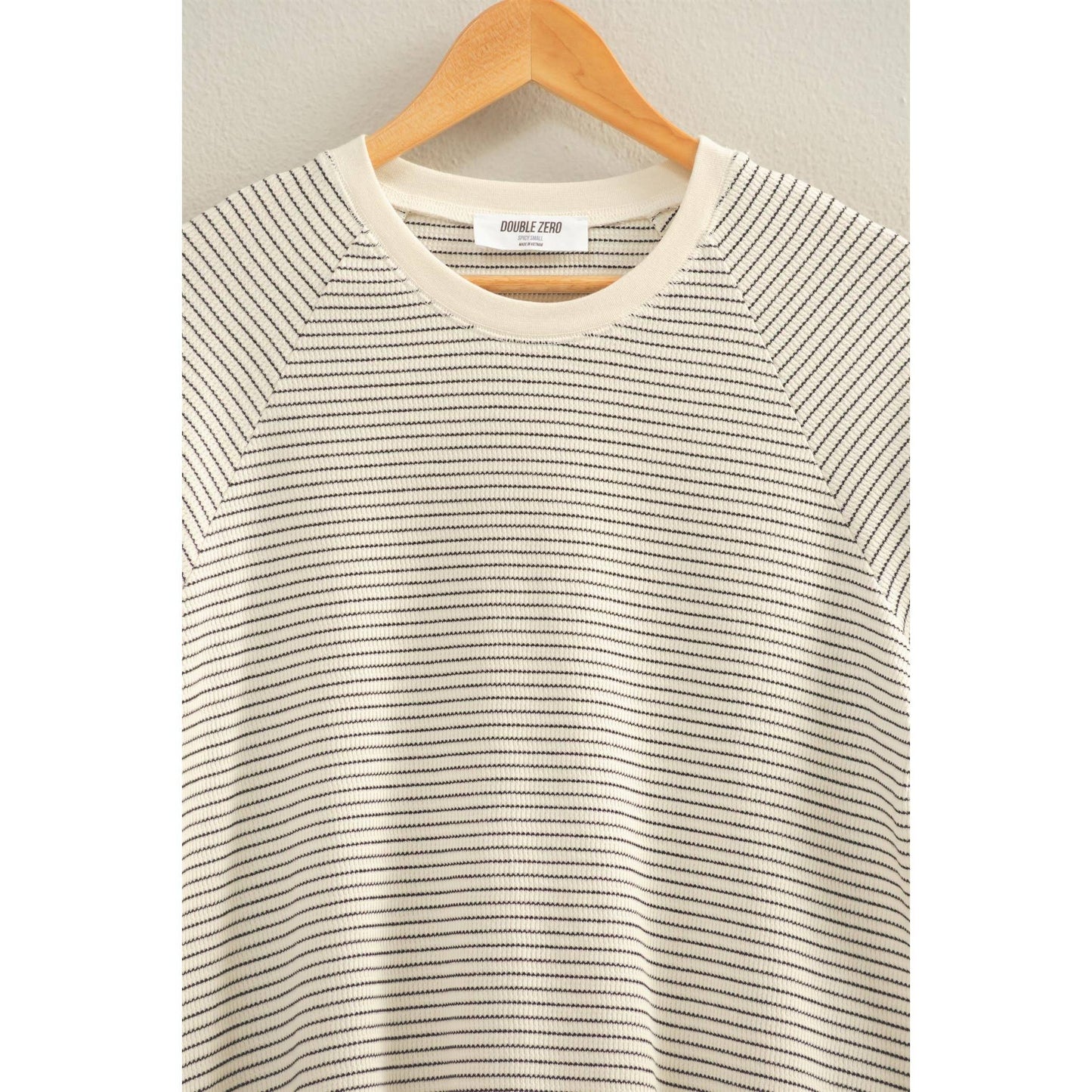 Striped Raglan Top in Cream