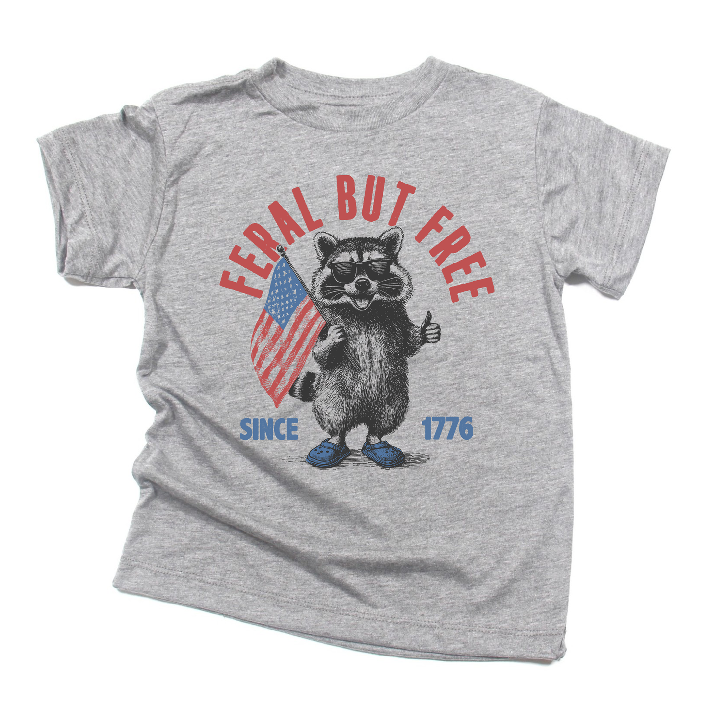 Kid Graphic - Feral & Free in Gray