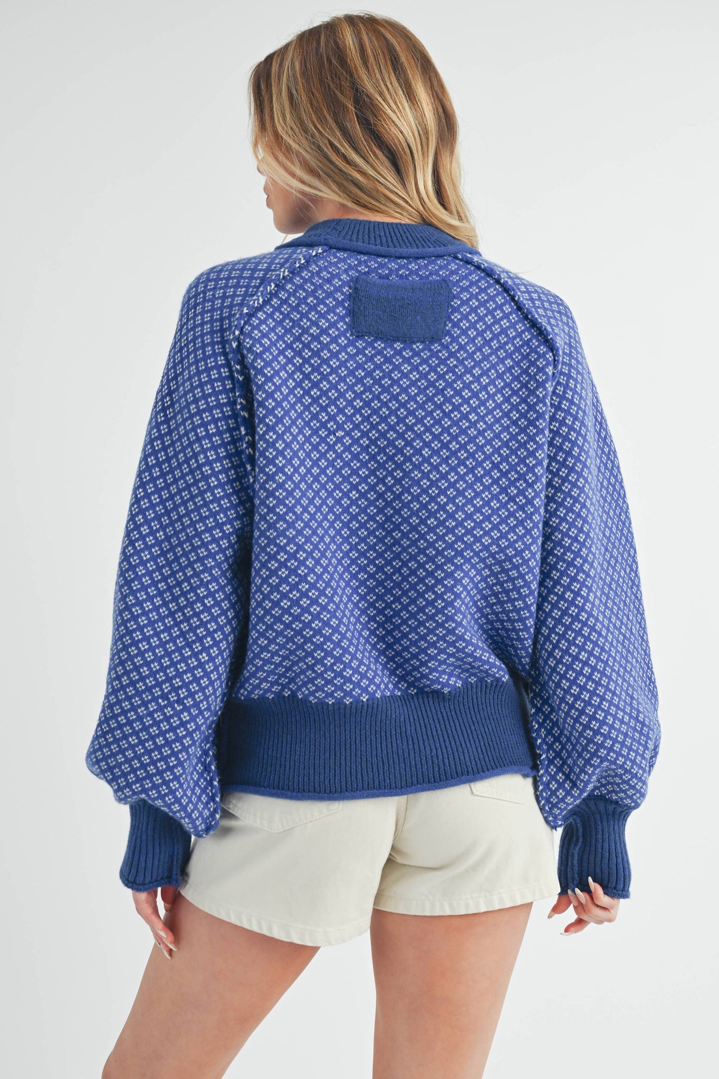 LARGE - Echo Sweater in Blue