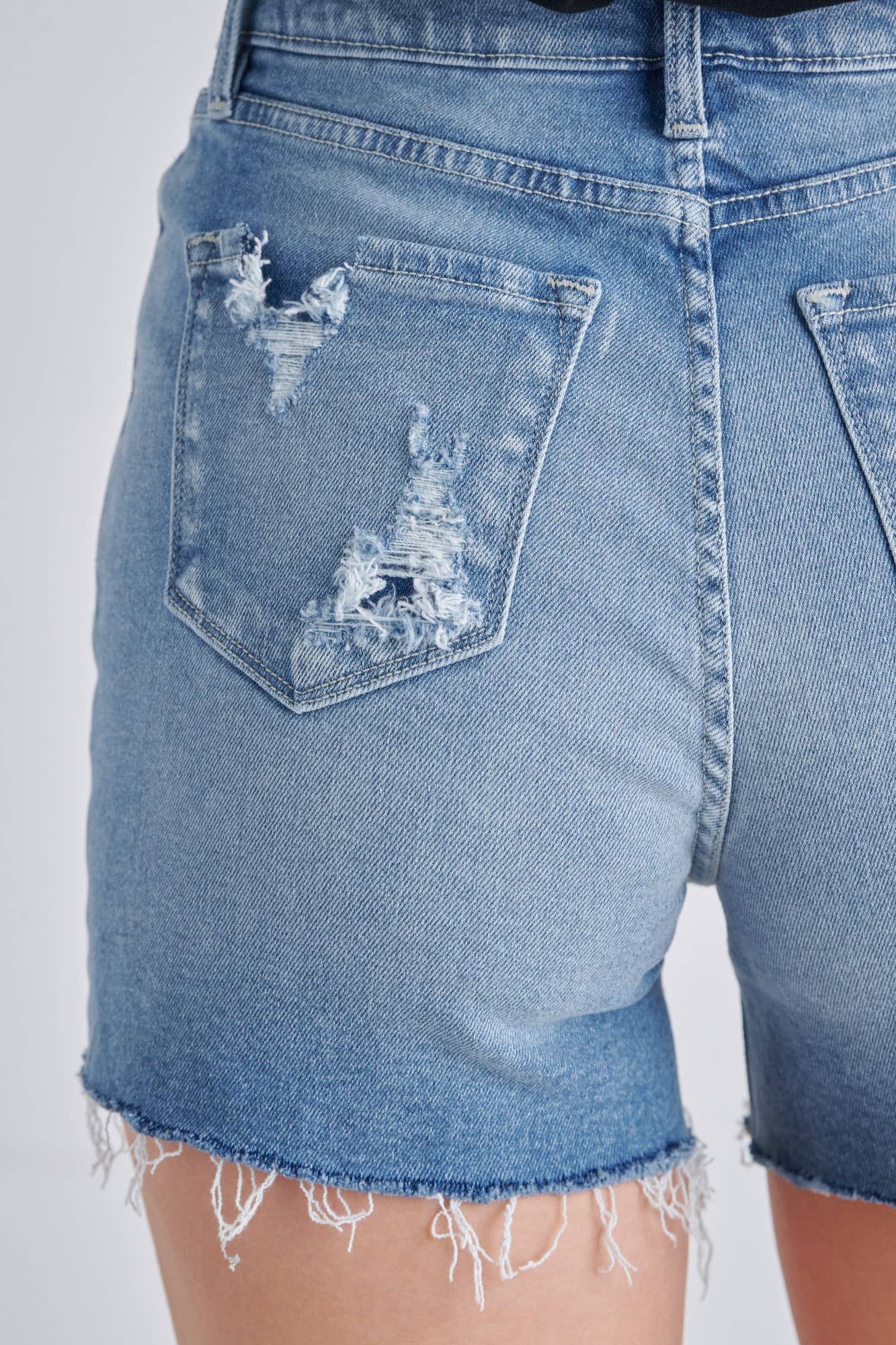 High Rise Mom Denim Shorts