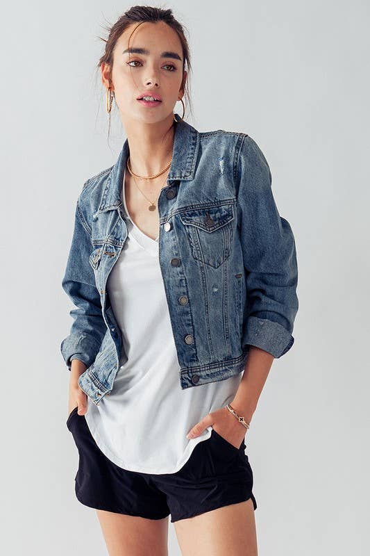 Vintage Washed Denim Jacket