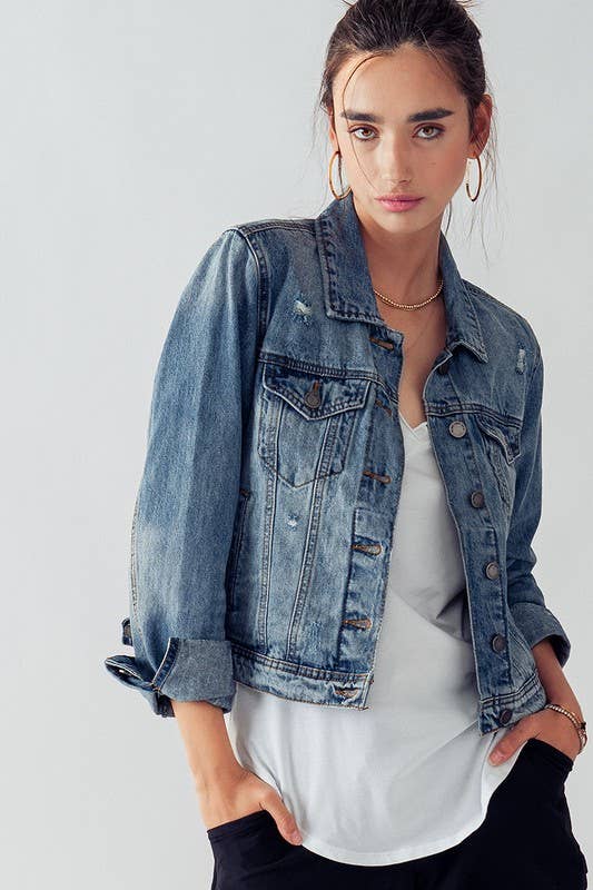 Vintage Washed Denim Jacket