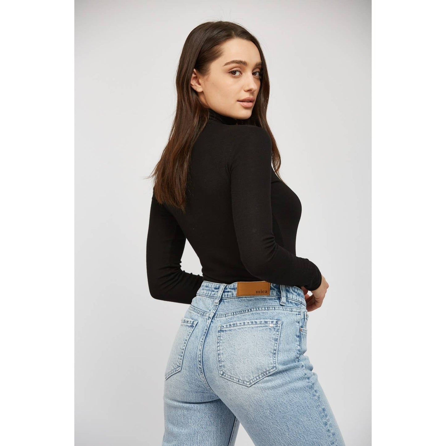 High Rise Straight Leg Denim