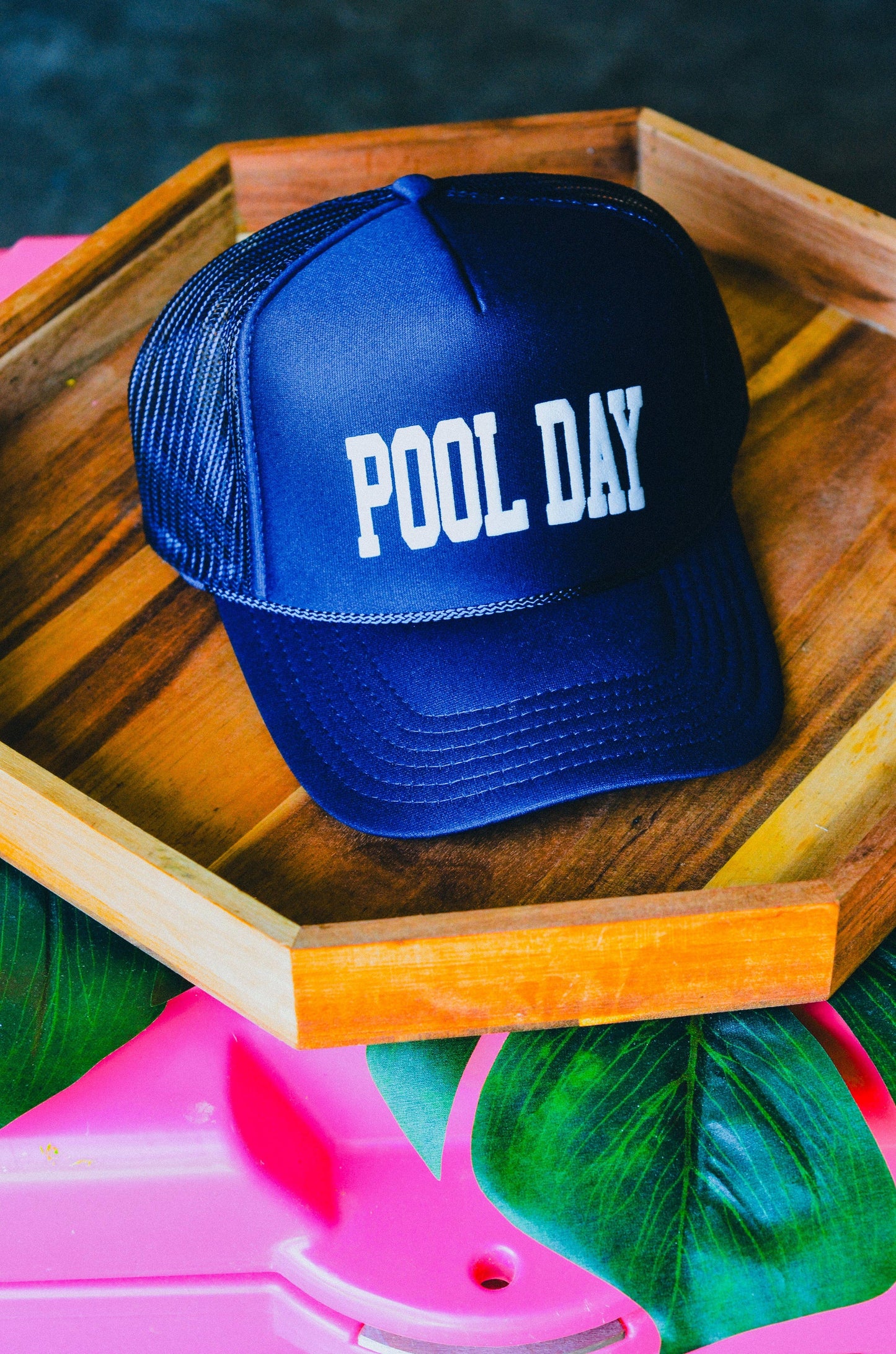 Trucker Hat - Pool Day in Navy