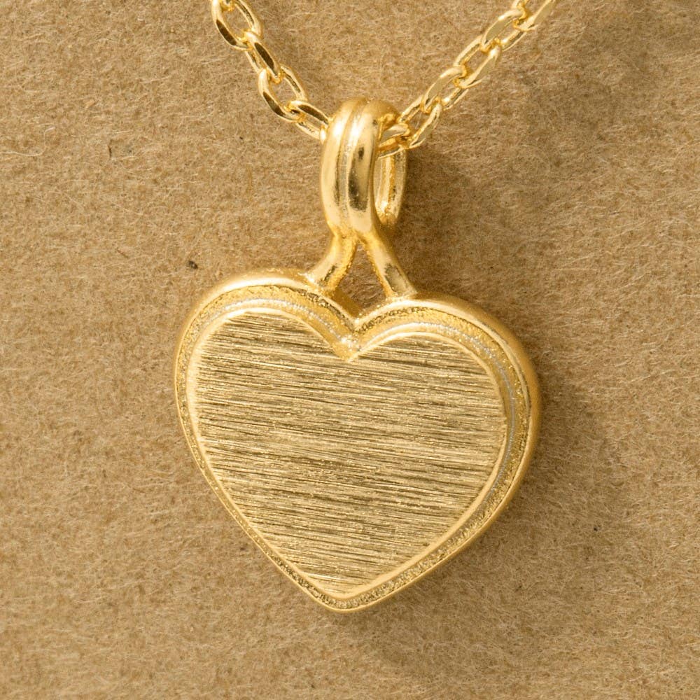 Mini Heart Necklace in Gold