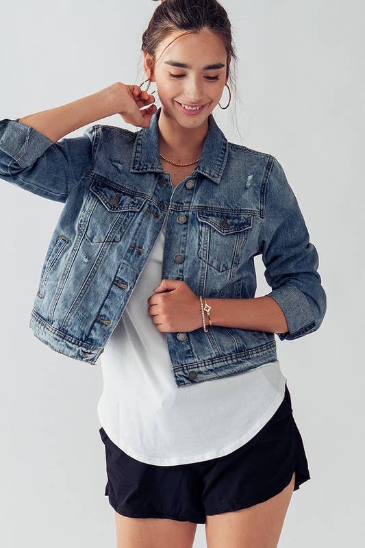 Vintage Washed Denim Jacket