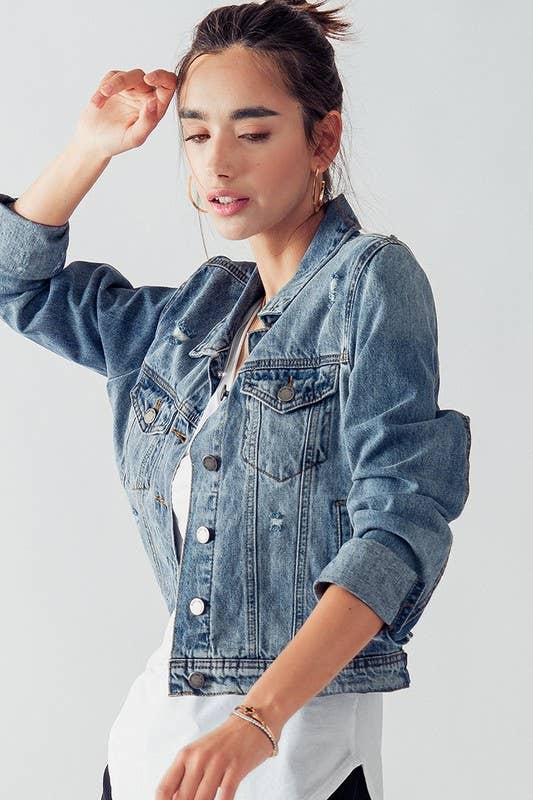 Vintage Washed Denim Jacket