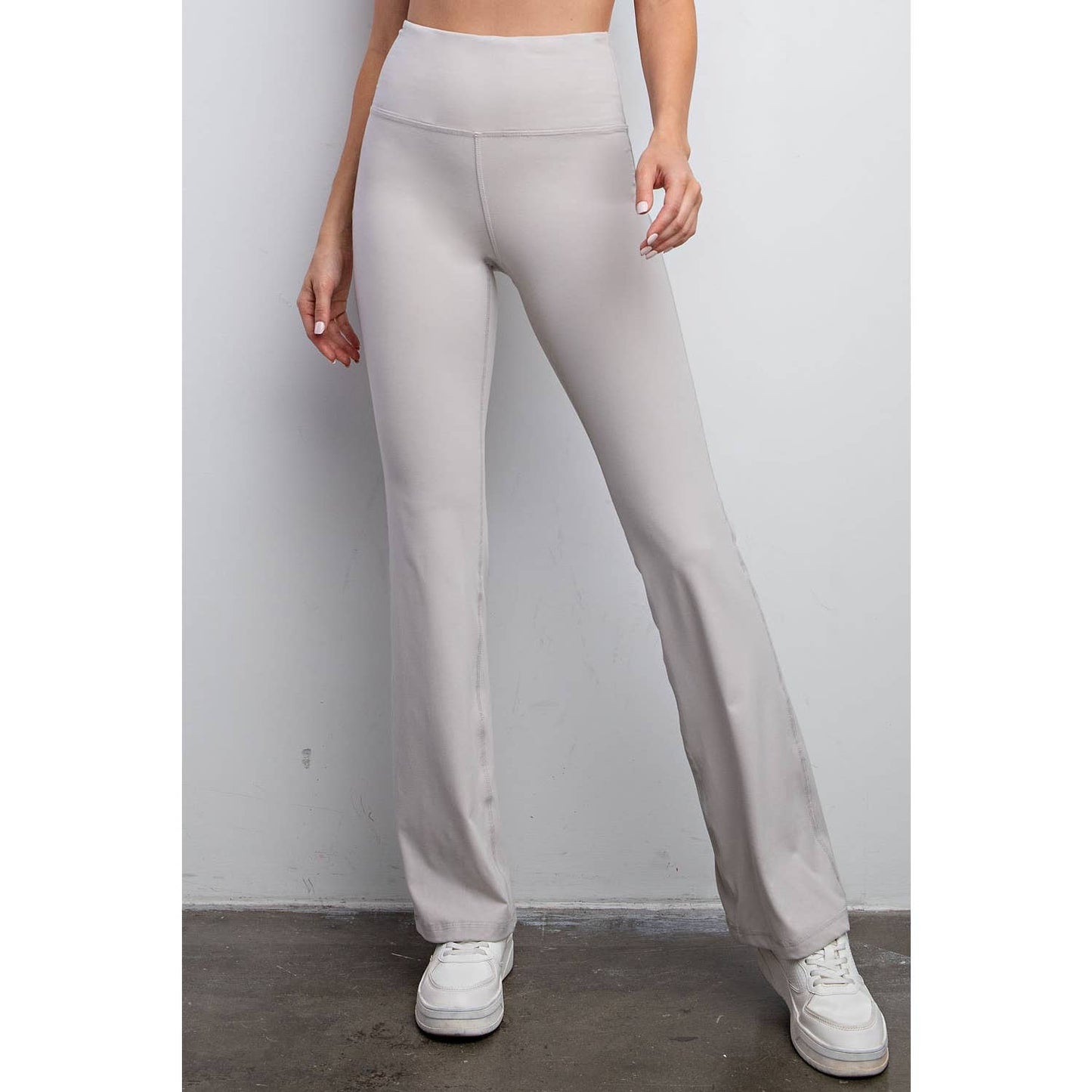 Flared Yoga Pants in Chrome