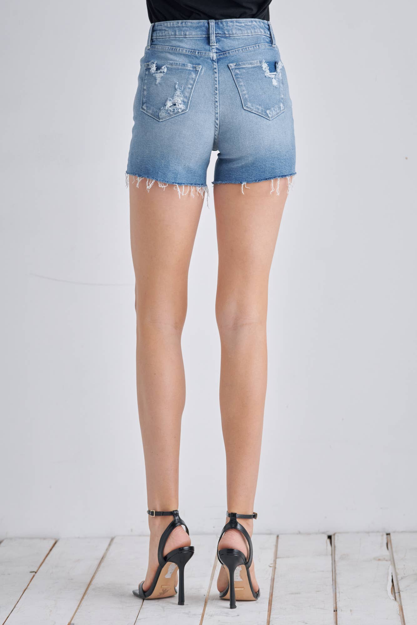 High Rise Mom Denim Shorts
