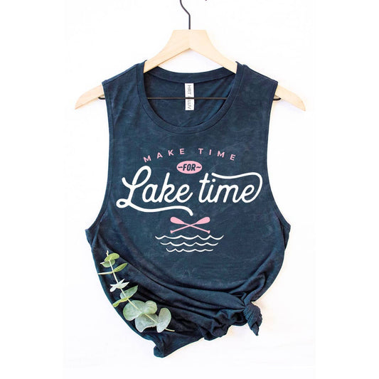 Graphic - Lake Time in Mineral Navy