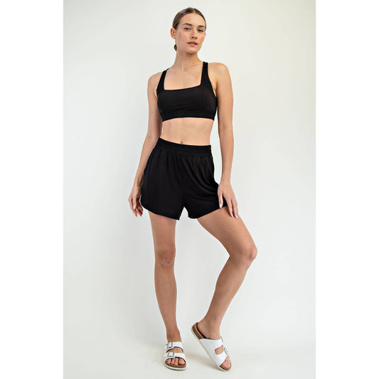 Modal Tulip Shorts in Black
