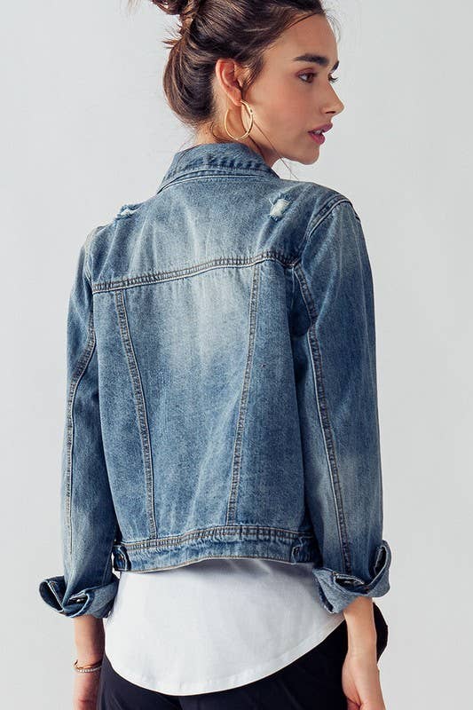 Vintage Washed Denim Jacket