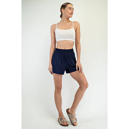 Modal Tulip Shorts in Navy