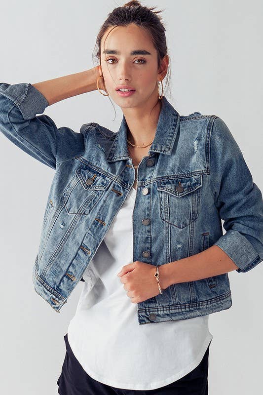 Vintage Washed Denim Jacket