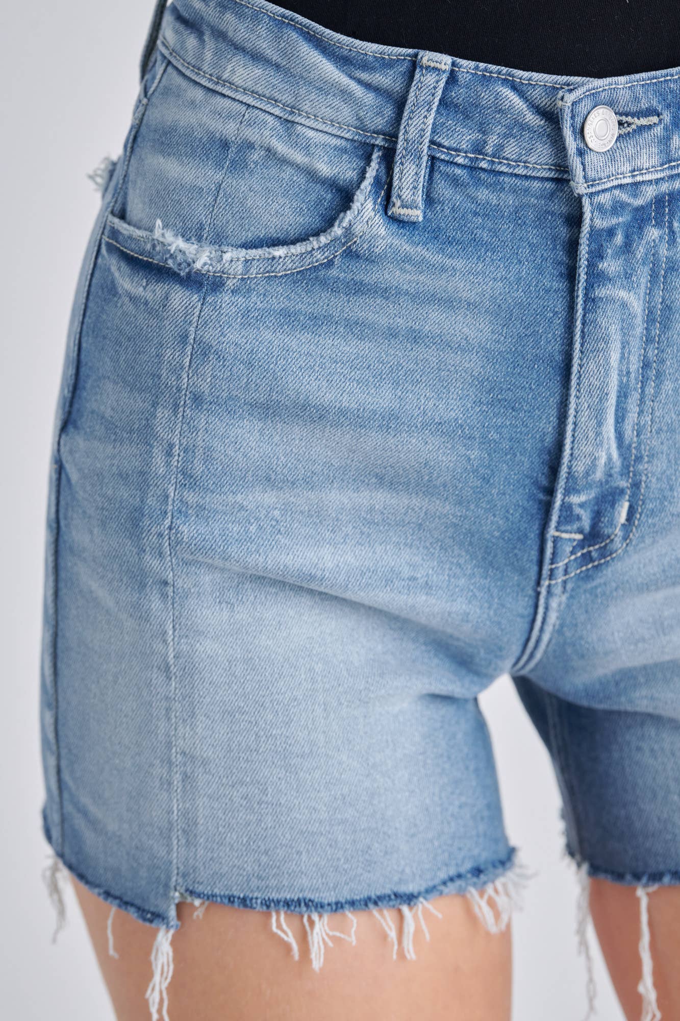 High Rise Mom Denim Shorts
