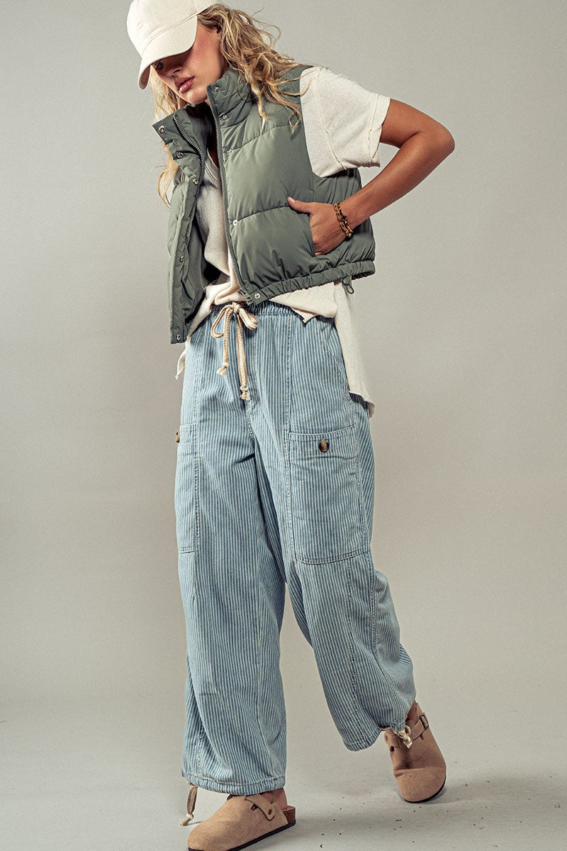 Haven Puffer Vest in Olive