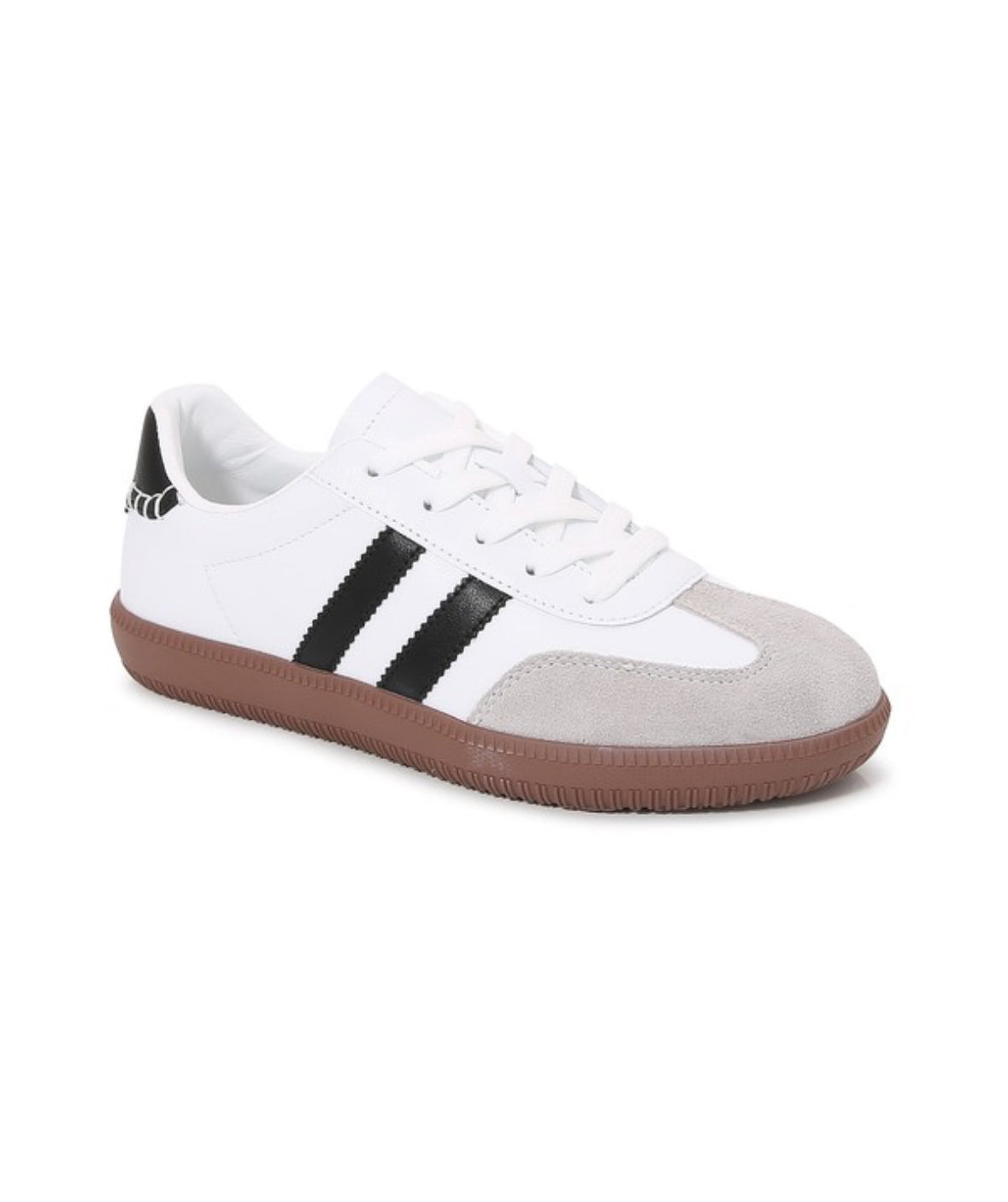 SIZE 5 - Stripe Sneakers in Black