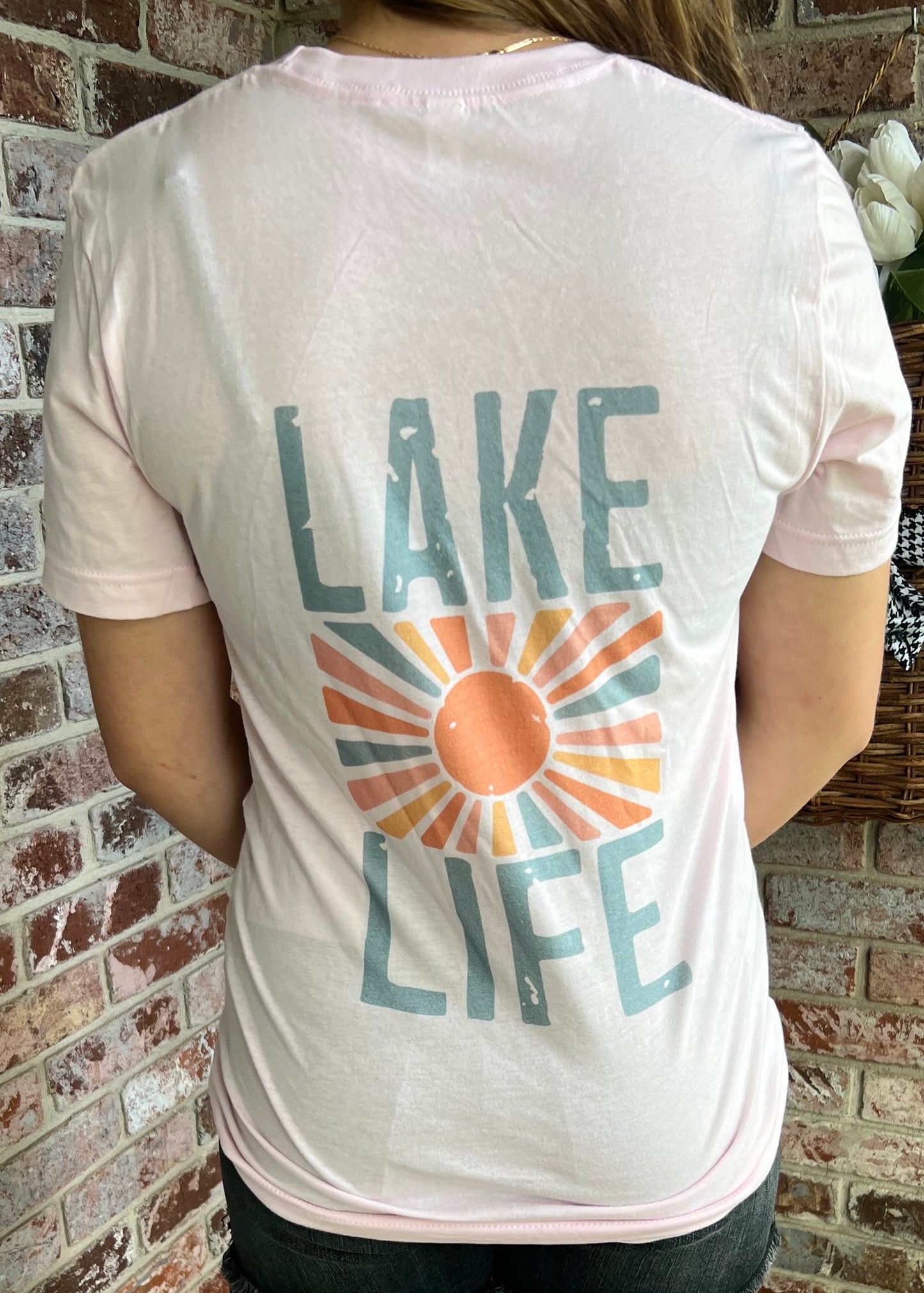 Graphic - Lake Life in Soft Pink