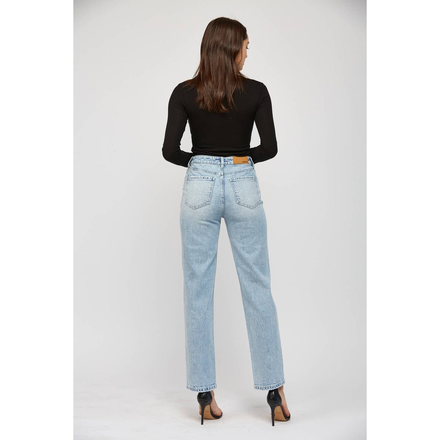 High Rise Straight Leg Denim