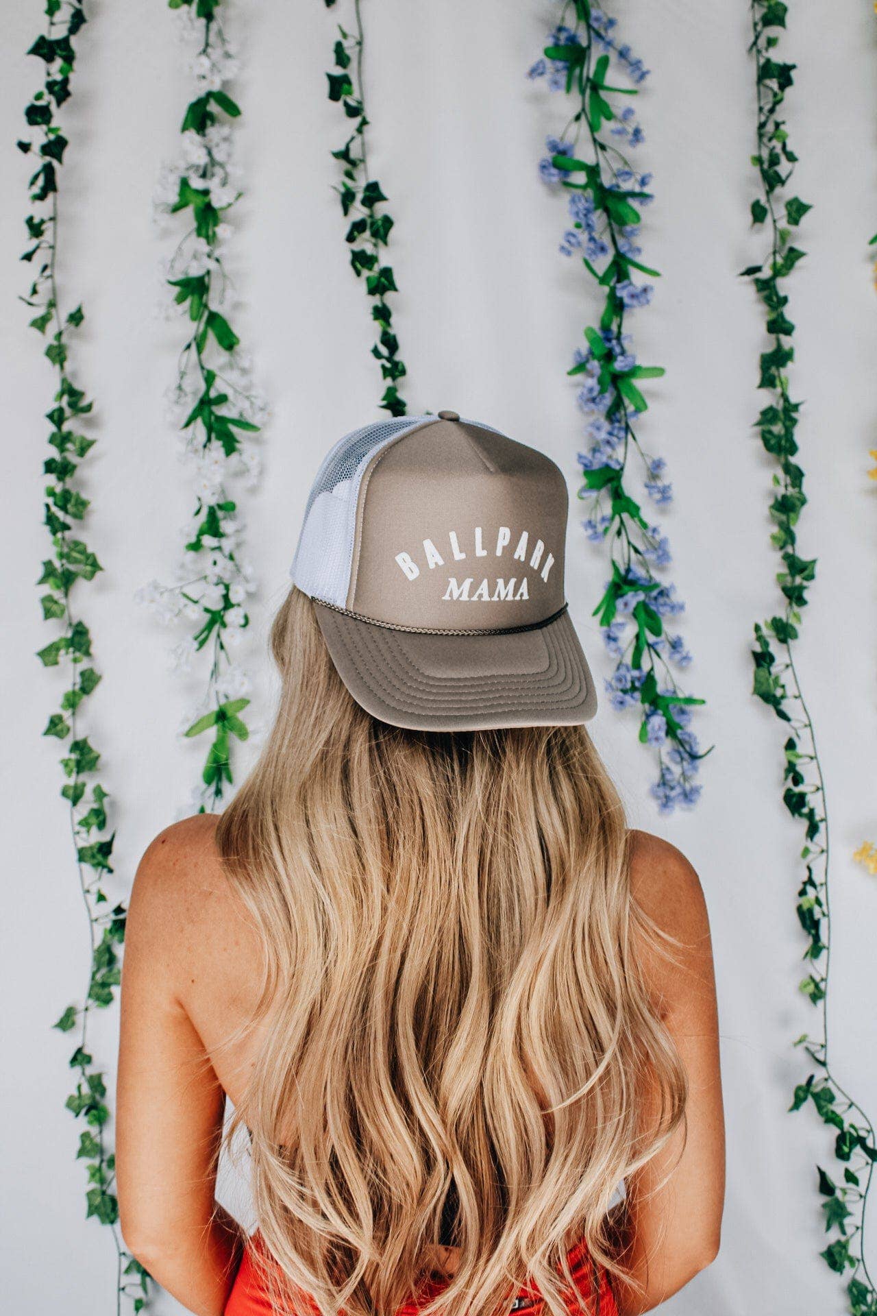Trucker Hat - Ballpark Mama in Tan
