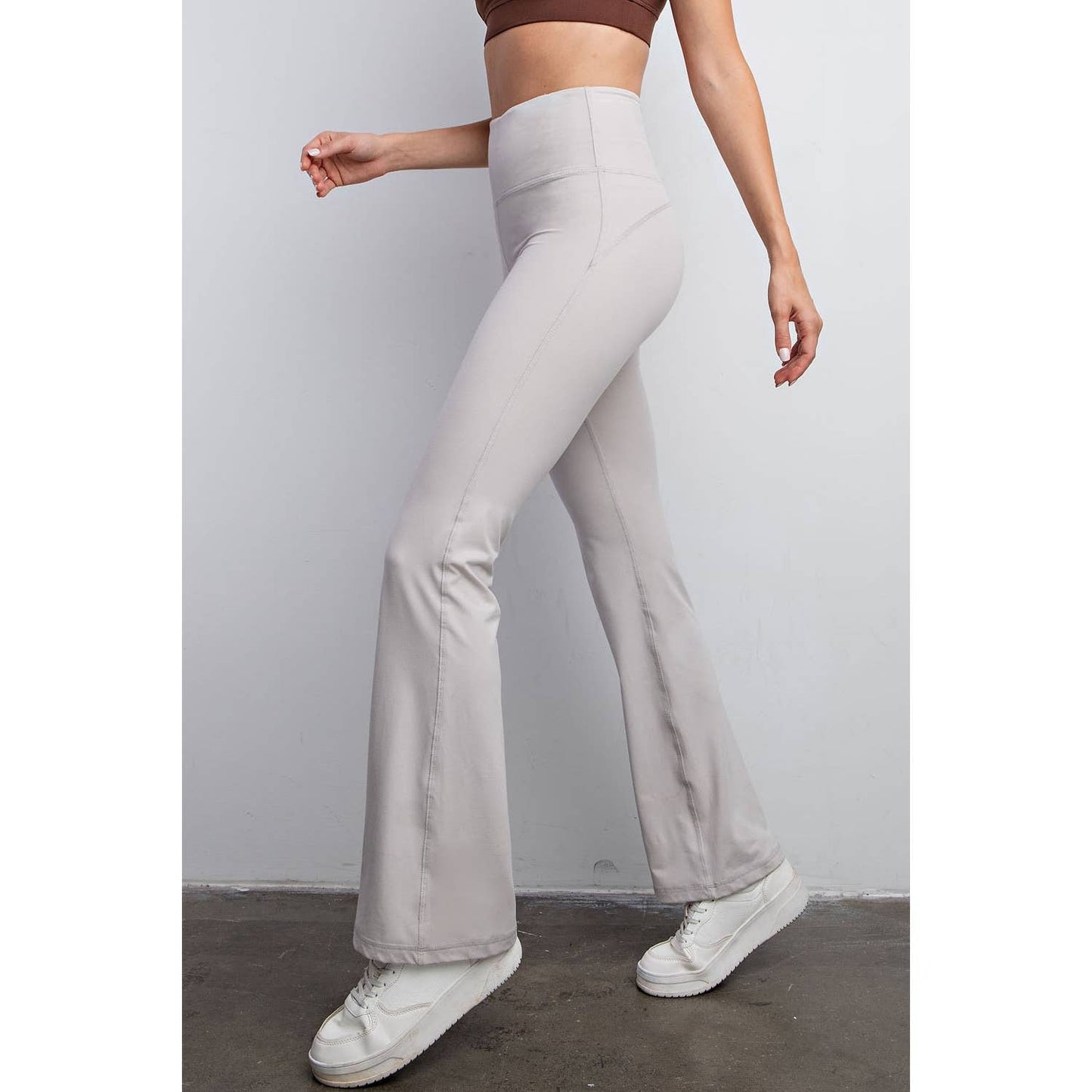 Flared Yoga Pants in Chrome