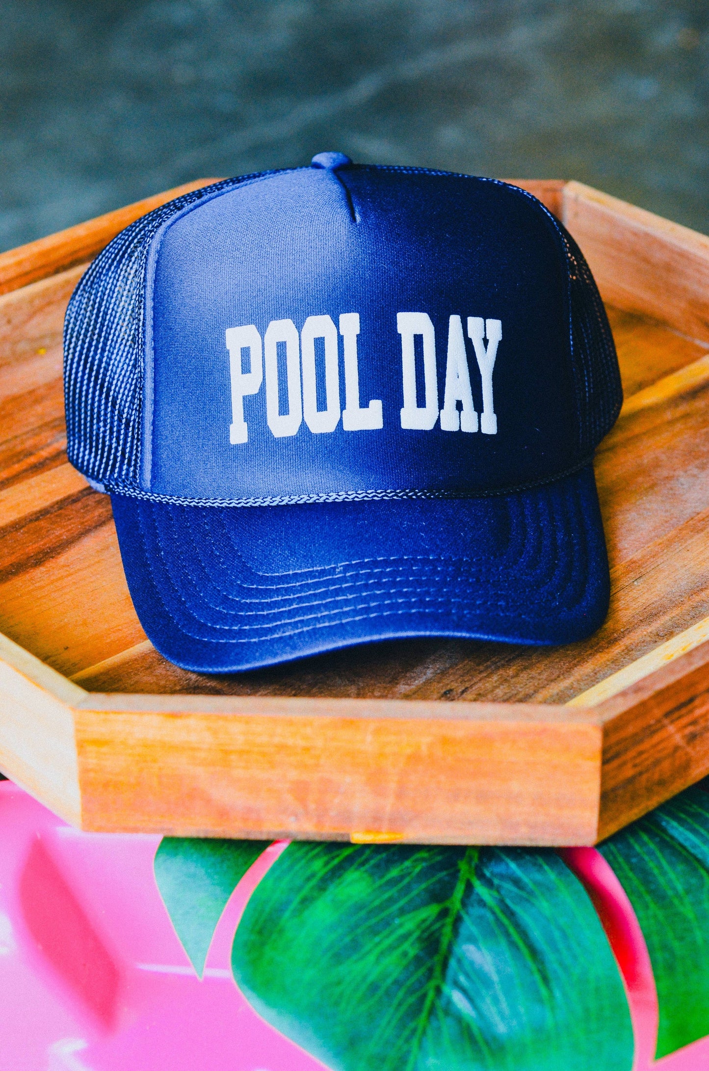 Trucker Hat - Pool Day in Navy