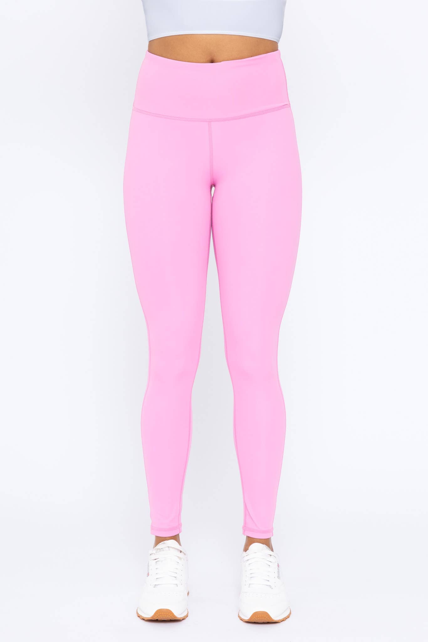 Essential High Waisted Leggings in Fuschia