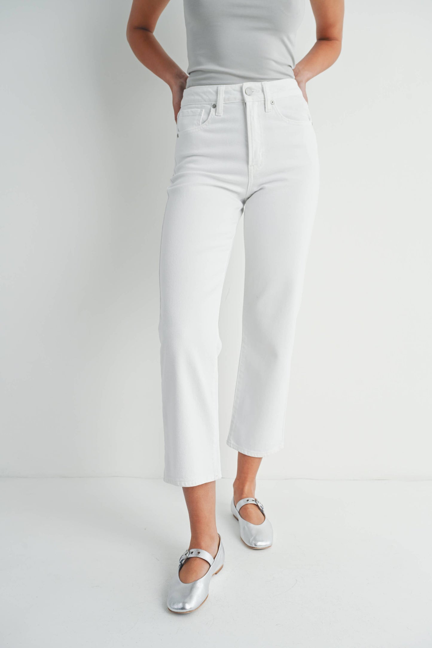 Vintage Straight Denim in White