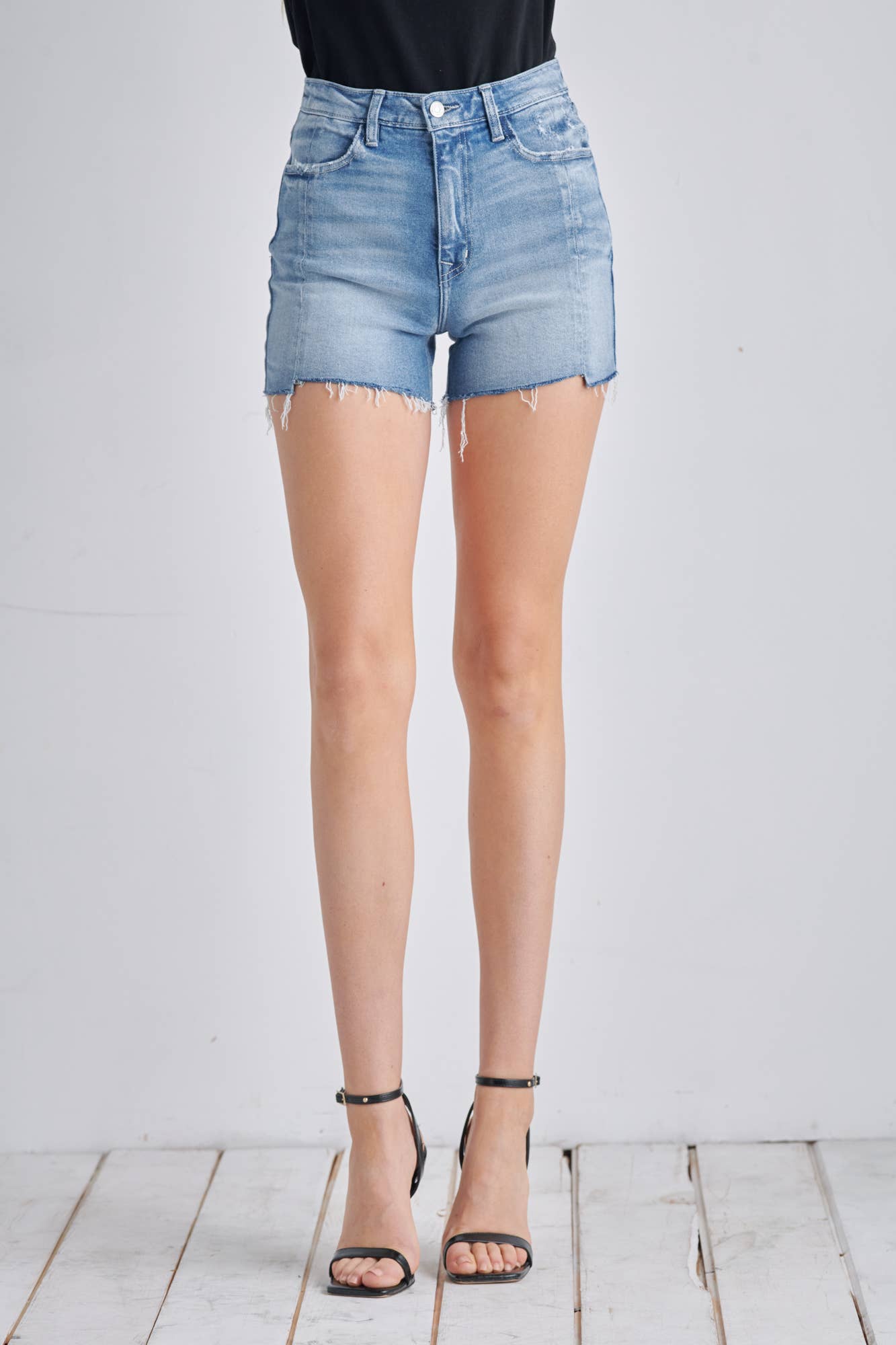 High Rise Mom Denim Shorts