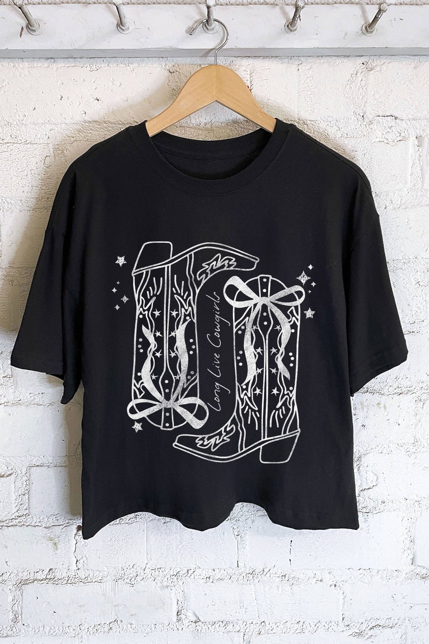 Graphic - Long Live Cowgirls in Black