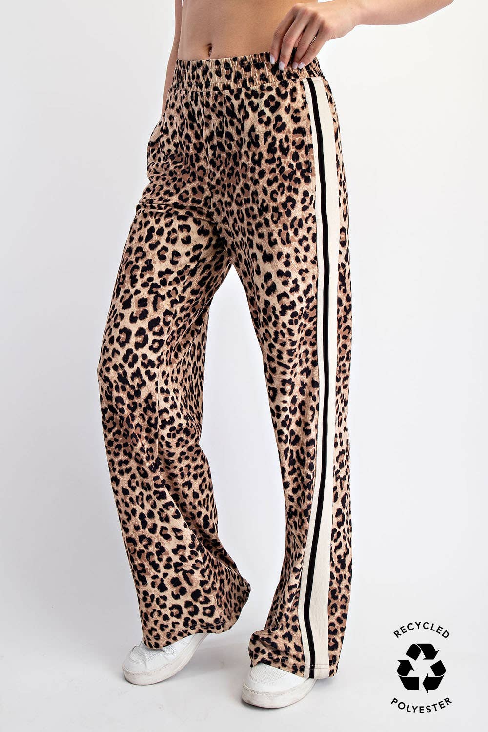 Leopard Print Soft Straight Pants