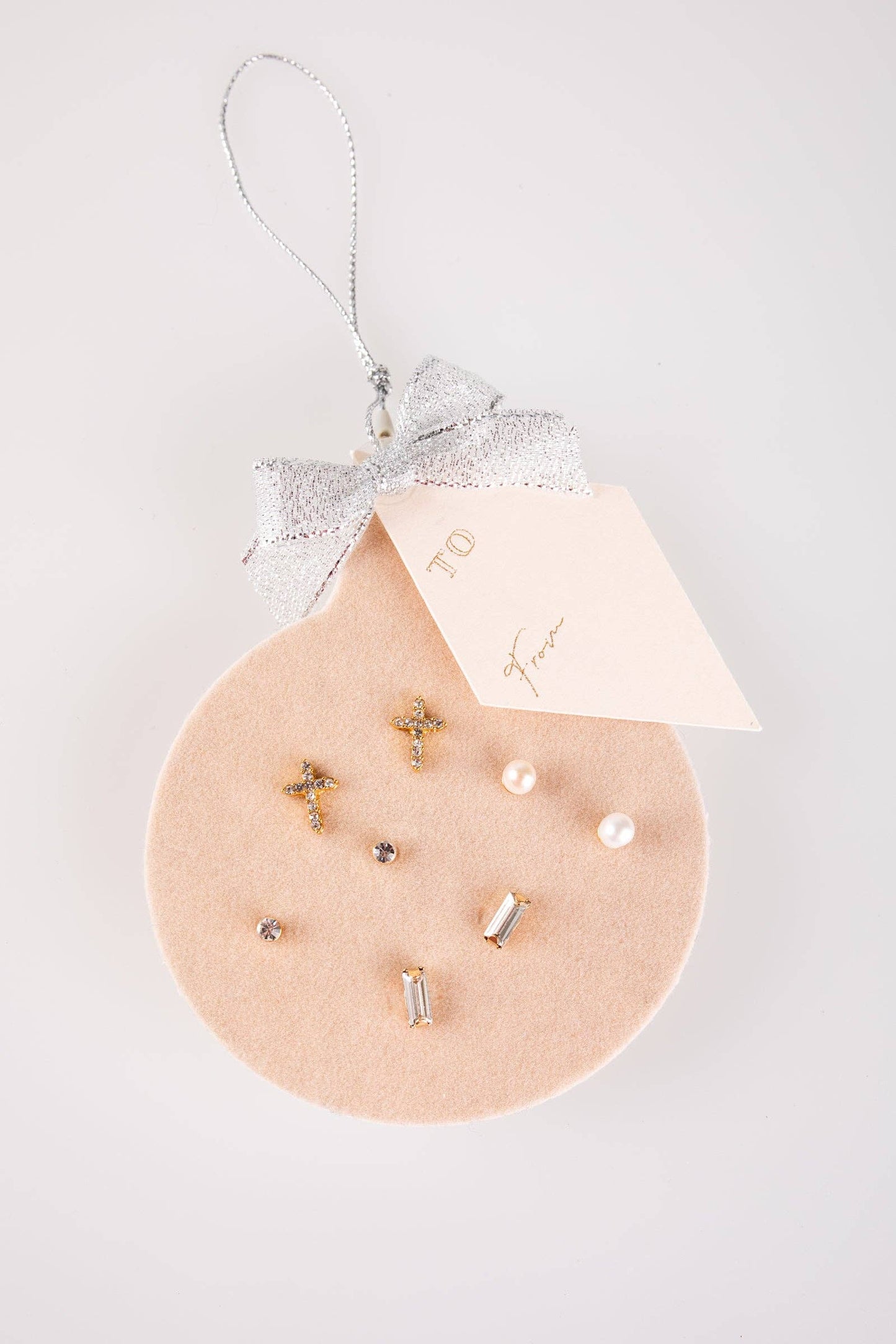 Petite Holiday Cross Earring Set