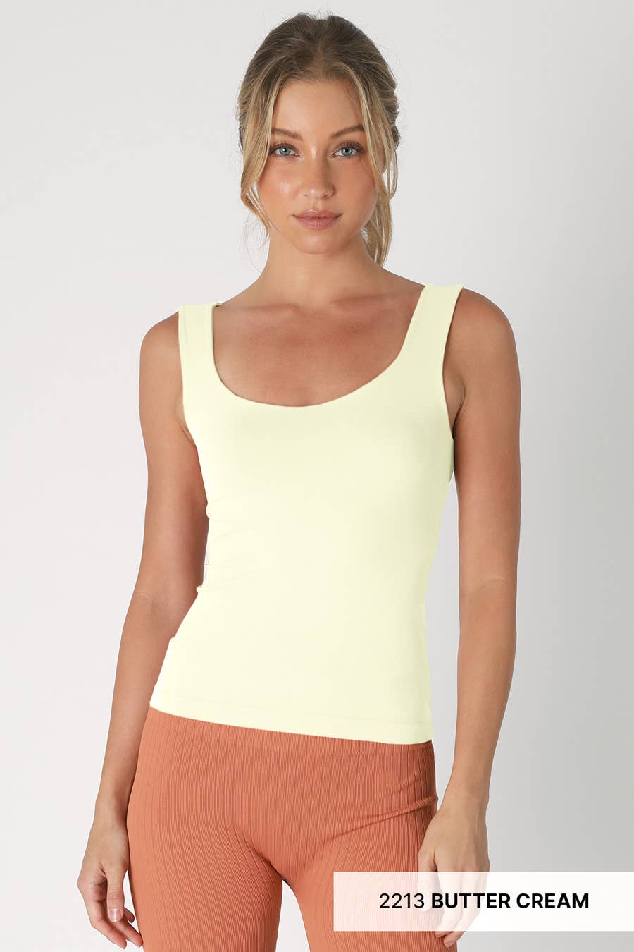Sweet Heart Basic Tank in Butter Cream