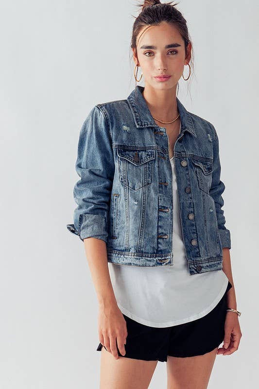 Vintage Washed Denim Jacket