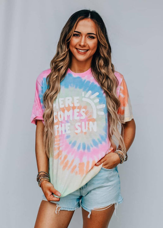 Graphic - Here Comes The Sun in Tie Dye