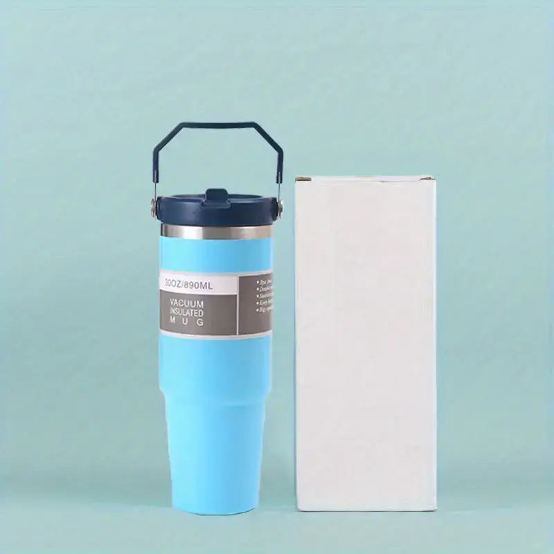 30oz Stainless Steel Insulated Tumbler in Light Blue
