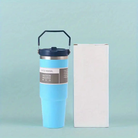 30oz Stainless Steel Insulated Tumbler in Light Blue