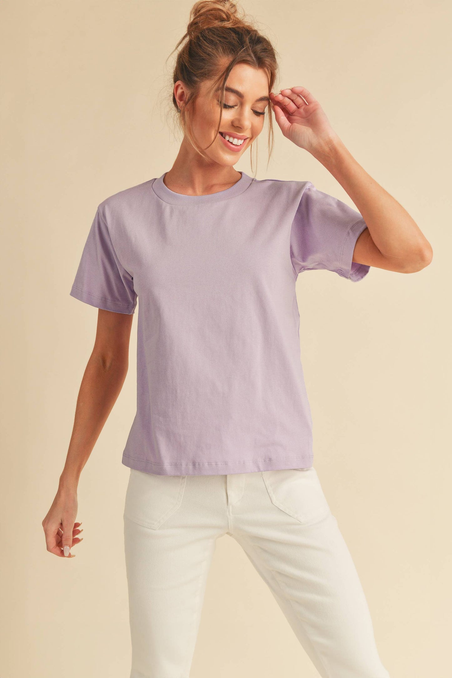 Basic Danni Tee in Lilac
