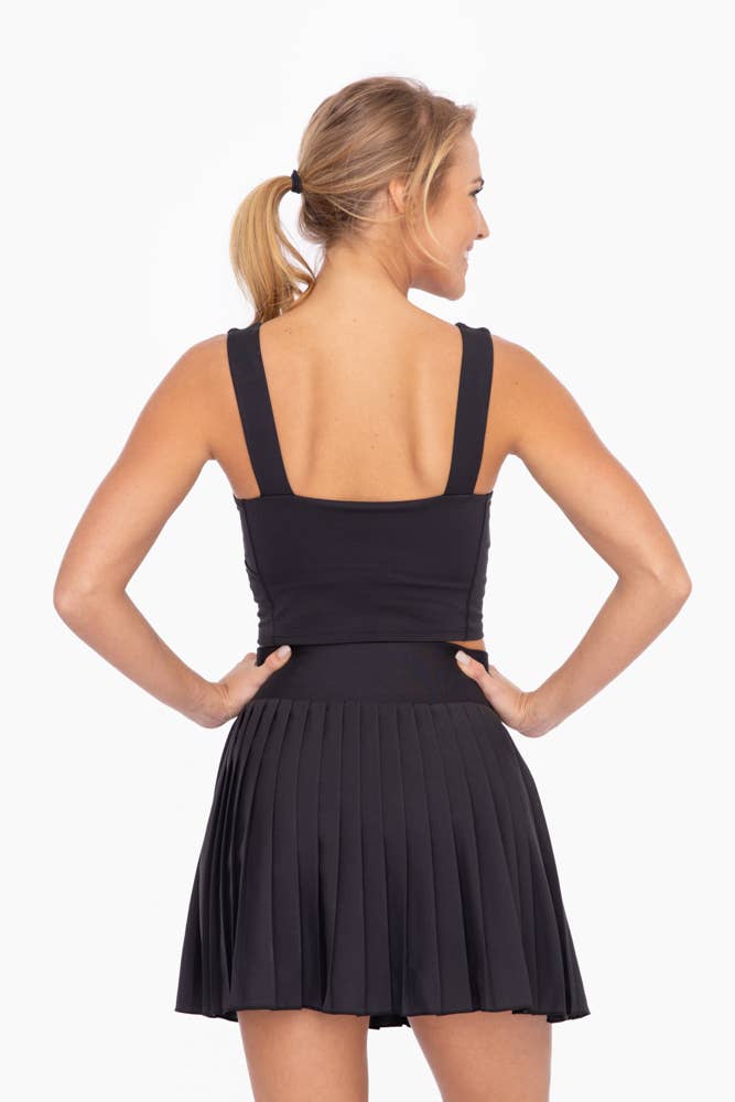 MEDIUM - Active Fit Square Bralette in Black