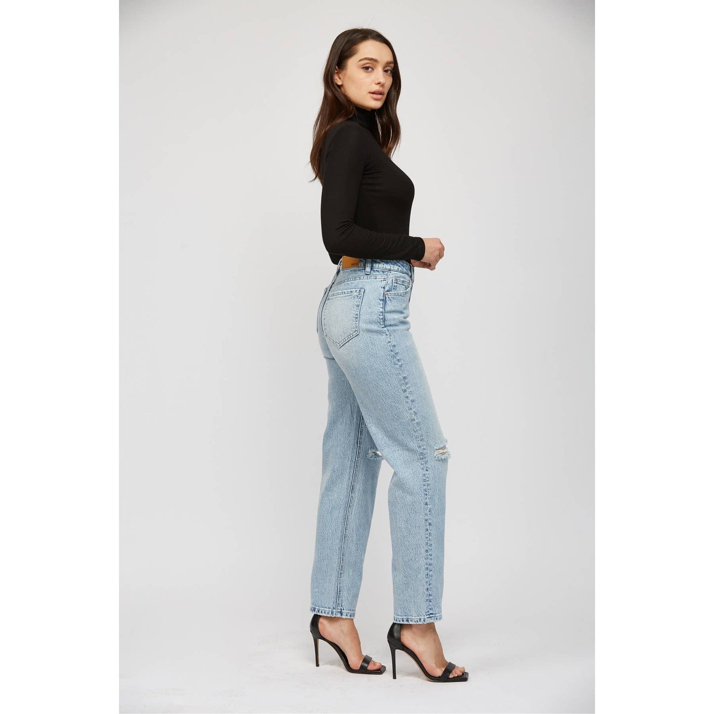 High Rise Straight Leg Denim