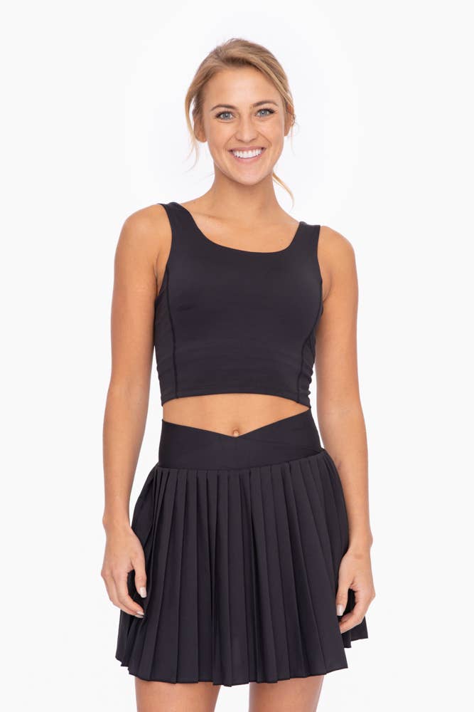 MEDIUM - Active Fit Square Bralette in Black